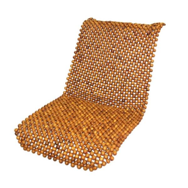 Wood Bead Car Seat Cover - Yellowish