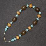 Plastic Stone Classic Necklace Handicraft For Women