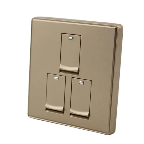 3 gang switch Goldin color
