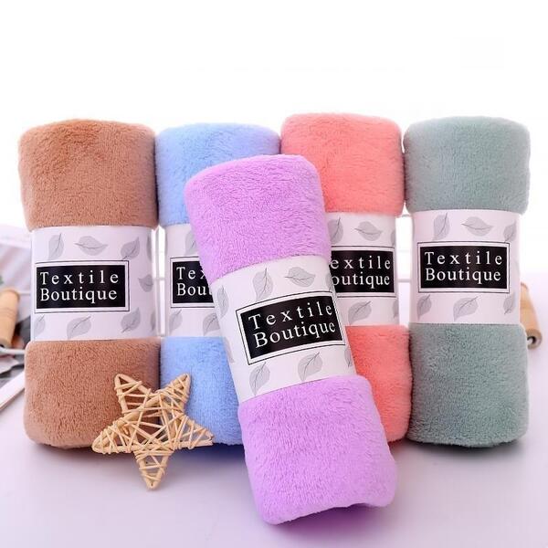 Coral Velvet Super Soft Face Hand Towel (35cmx75cm)