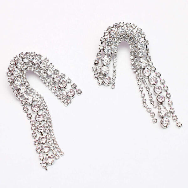 American Diamond Long Design Earrings For Women