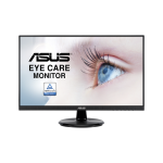 ASUS VA24DQ 23.8” Monitor, 1080P Full HD, 75Hz, IPS, Adaptive-Sync/FreeSync, Eye Care, HDMI DisplayPort VGA, Frameless, VESA Wall Mountable
