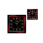 Beautiful Design Square Shape Plastic Wall Hanging Clock Multicolor