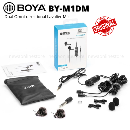BoyaBY-M1DM Dual Omni-directional Lavalier Mic