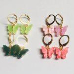 Butterfly Earrings. Jhumka. 4 Pair Earrings For Women