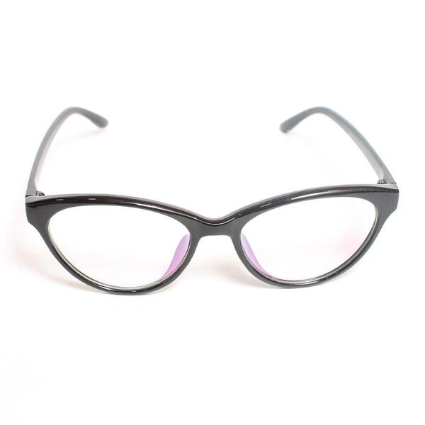 Cat Eye Plastic Design Frame Blue Coated Glasses For Women