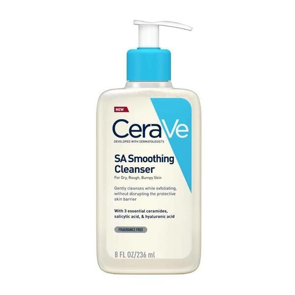 CeraVe SA Smoothing Cleanser 236ml For Dry, Rough and Bumpy Skin