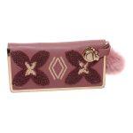 Coral Simple Flower Design Wallet For Women #10