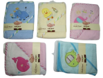 Eberry Embroidered Offspring Newborn Hooded Towel 30*30 Inches One Piece