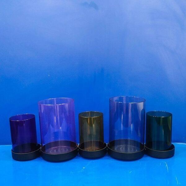 Five Glass Multi Colour Candle Stand