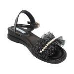 FLORENCE Black Pearl Design Sandal For Women