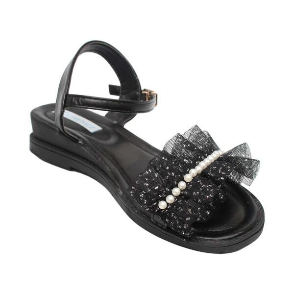 FLORENCE Black Pearl Design Sandal For Women