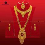 Gold Plated Rani Haar With Mini Haar With Tikka And Earrings Set For Women