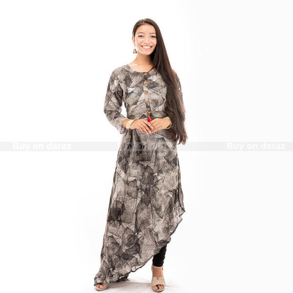 Printed High Low Kurti For Women