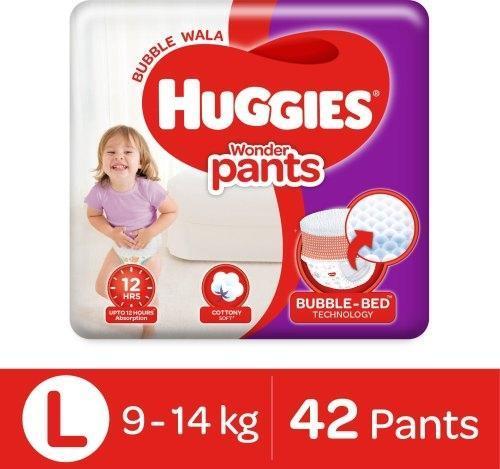 Huggies Wonder Pants with Bubble Bed Technology - L42(9-14kg)