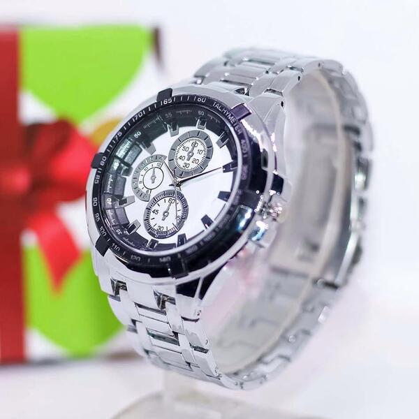 IIK Stainless Steel Round Dial Watch For Men