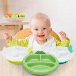 Kids Warming Plate, Baby Feeding Food Insulation Bowl, Warming Plate, Sage To Eat Training Suction Cup Bowl Unbreakable Dividing Plate Dish Plate
