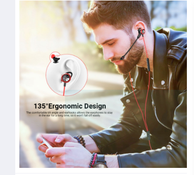 Langsdom G200X Phone Gaming Earphone Wired, Earphone With Mic
