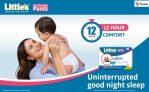 Little's Baby Pants Diapers with Wetness Indicator and 12 Hours Absorption, Extra Large (XL), 12-17 kg, 24 Count