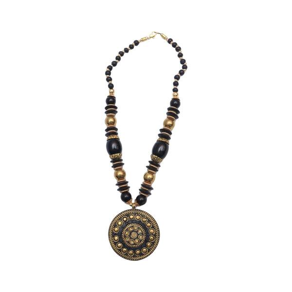 Mala- Black Beads Classic Design Necklace For Women