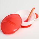 Mum Love Baby Suction Bowl With Spoon Baby Non-slip Feeding Training Bowl