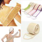 Natural Soft Exfoliating Loofah Back Strap Bath Shower Unisex Massage Spa Scrubber Sponge Body Skin Health Cleaning