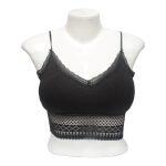 Net Design Black Cage Bra For Women