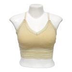 Net Design Light Green Color Cage Bra