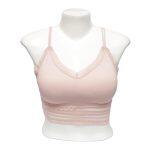 Net Design Pink Color Cage Bra