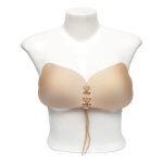 Plain Beige Silicone Bra For Women