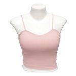 Plain Pink Color Cage Bra