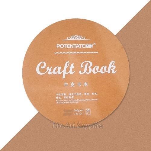 Potentate Round Toned Tan Sketch Book, 25cm(D), 200GSM-30Sheets