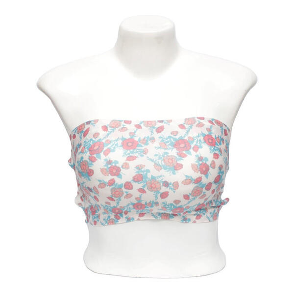Printed Tube Blue Bra For Women