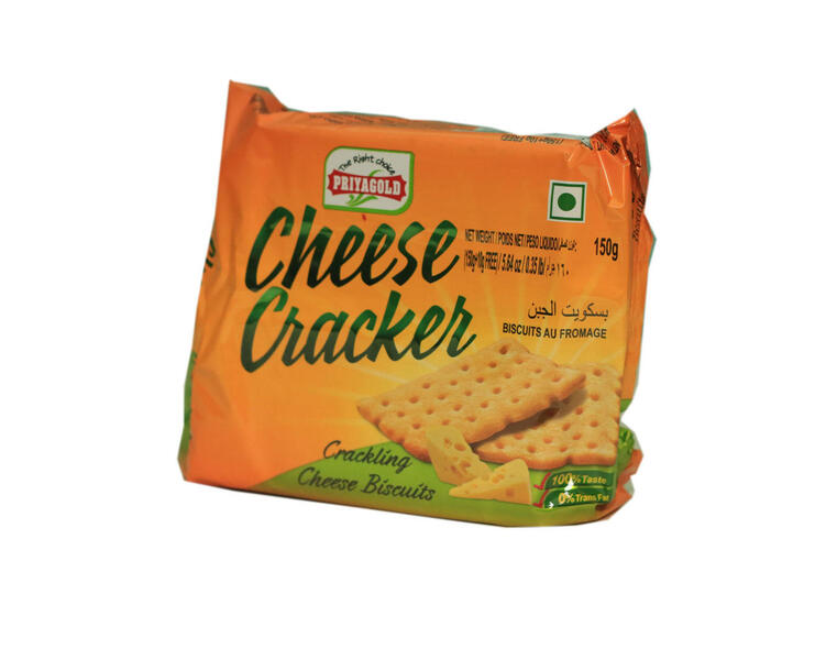 Priyagold Cheese Cracker Crackling Cheese Biscuits