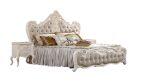 Q&U Furniture – Royal Design King Size Bed {L= 7feet * W= 6feet} (Without: Mattress & Bedside Box) – 65902H