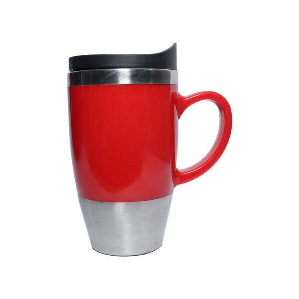 Silver Plastic Stylish Design Coffee Mug