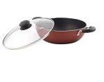 Sapphire Non Stick Deep Kadhai with Glass Lid & Induction Base- 260mm