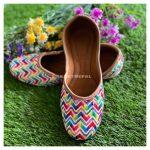 Silk Art Women's Sitara Bailey Multi Punjabi/ Rajasthani/ Kolapuri Design