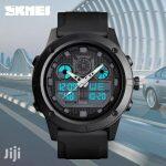 SKMEI 1514 Multifunction Outdoor Digital Analog Luminous Complete Calendar Wristwatch For Men