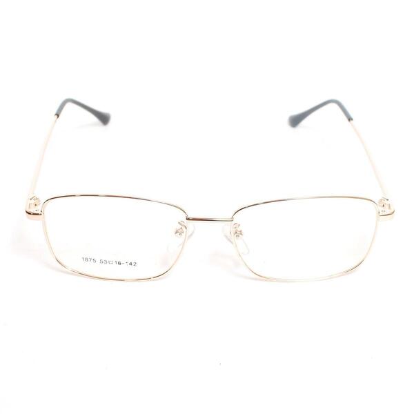 Square Metal Design Frame Blue Coated Glasses For Men