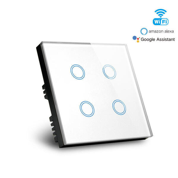 Tuya 4 Gang Smart WIFI Switch Compatible with Alexa Google Home