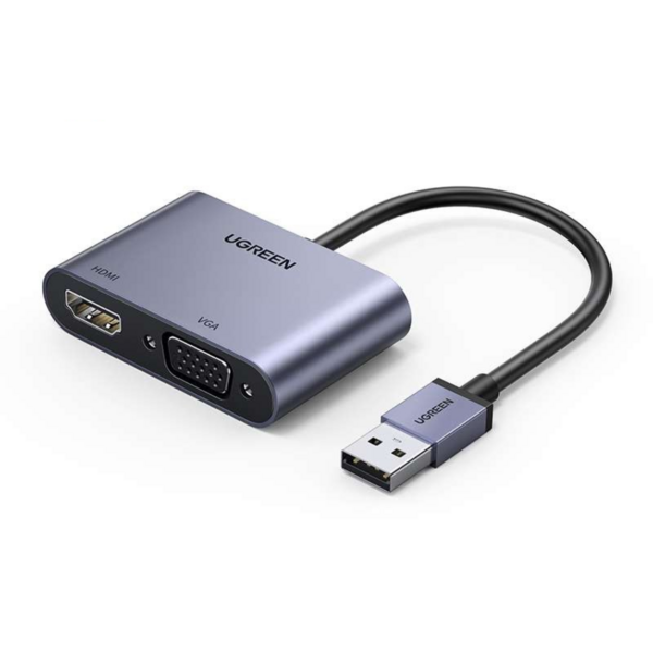 UGREEN USB 3.0 TO HDMI+VGA CONVERTER, FULL HD
