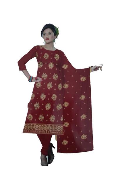 Unstitched Kurta Suruwal For Wome