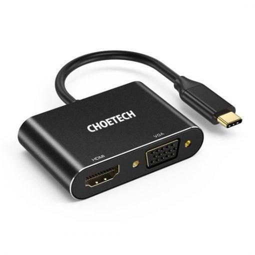 USB-C to HDMI And VGA Adapter Choetech HUB-M17