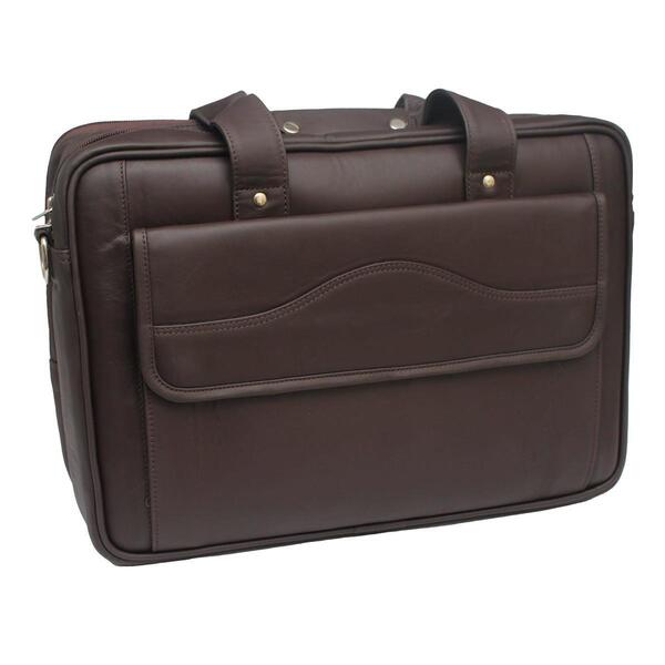 Choclate Brown EU Leather File bag Briefcase Bag Office Bag Laptop Bag