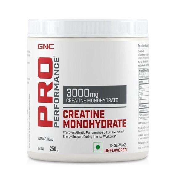 GNC Pro Performance creatine Monohydrate 3000 Mg 250 gm( Unflavored