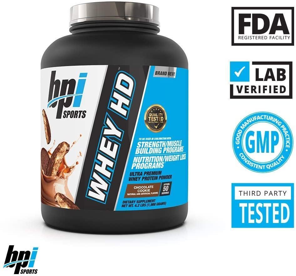 bpi sports whey hd chocolate cookie 50 servings