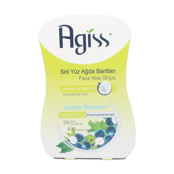 Agiss Face Wax Strips Juniper Blossom (28 Strips)