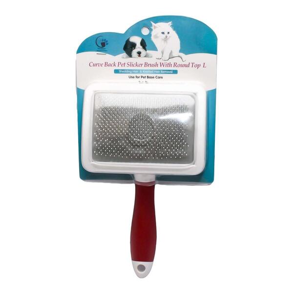 Curve Back Pet Slicker Brush With Round Top L