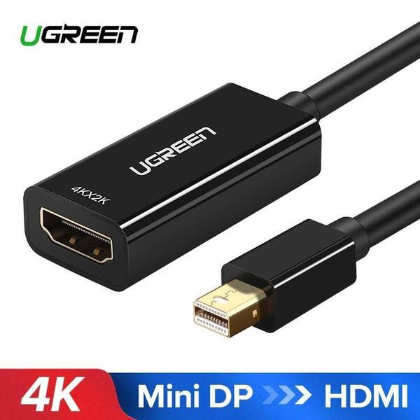 Mini DisplayPort to HDMI Adapter Thunderbolt 2.0 4K Mini DP To HDMI Adapter Cable Compatible With MacBook Pro MacBook Air Surface Book Pro 3 4 5 Thinkpad Google Pixel Chromebook